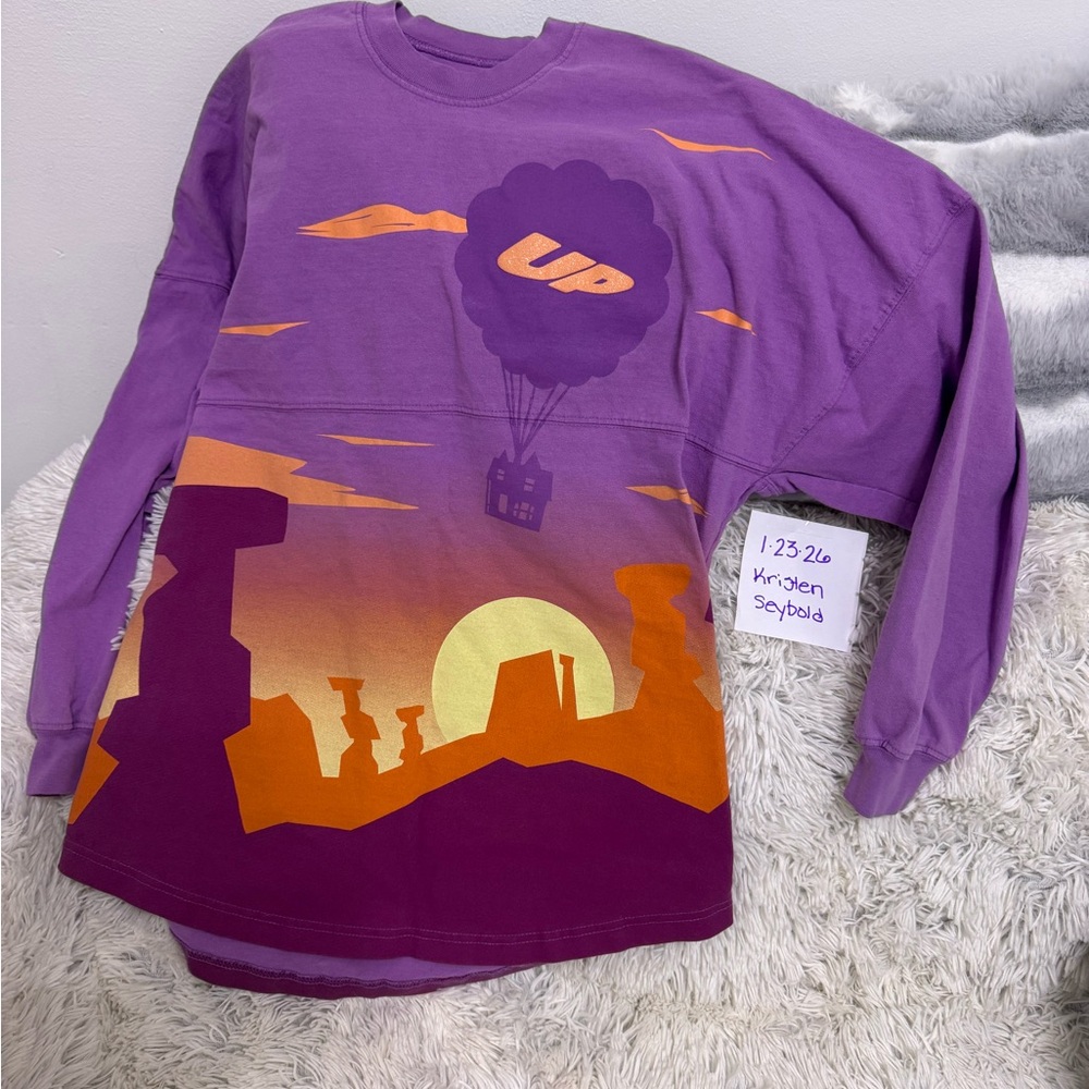 Purple Disney 'Up'  Adult Small Shirt (Runs Big) NWOT
